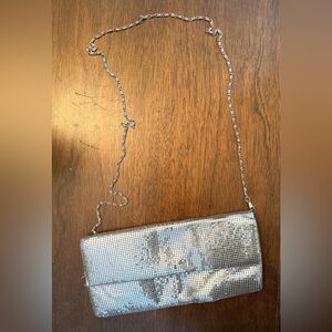 Vintage Silver Mesh Evening Bag